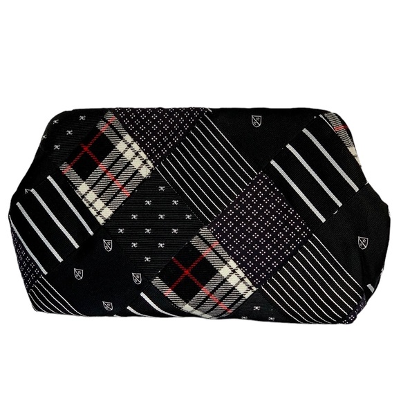 J. Crew Silk & Wool Patchwork Tie Clutch Bag NWT - Picture 9 of 9